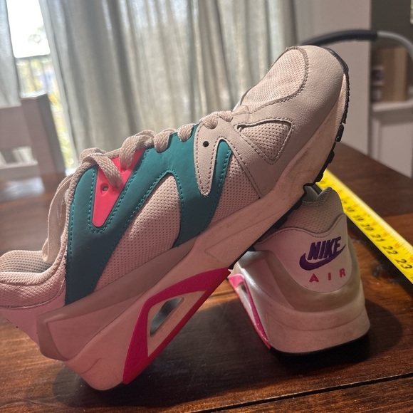 Nike Pink and Blue Sneakers with Chunky Design - Picture 2 of 3